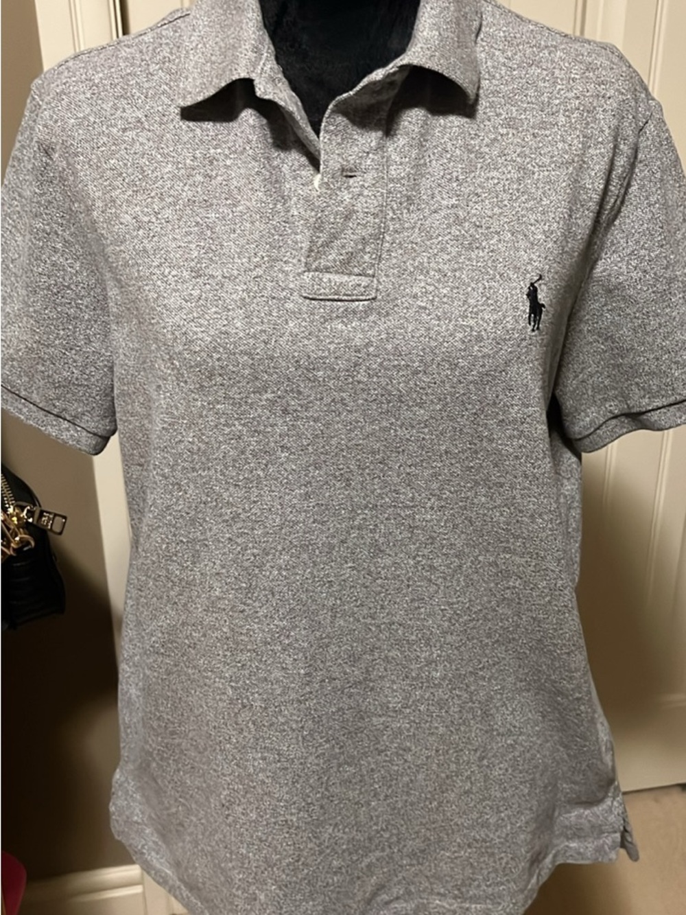 Ralph Lauren Heather Gray Short-Sleeve Polo